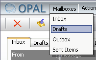 Menu Bar and Tool Bar allow Outlook users to migrate easily to Opal.